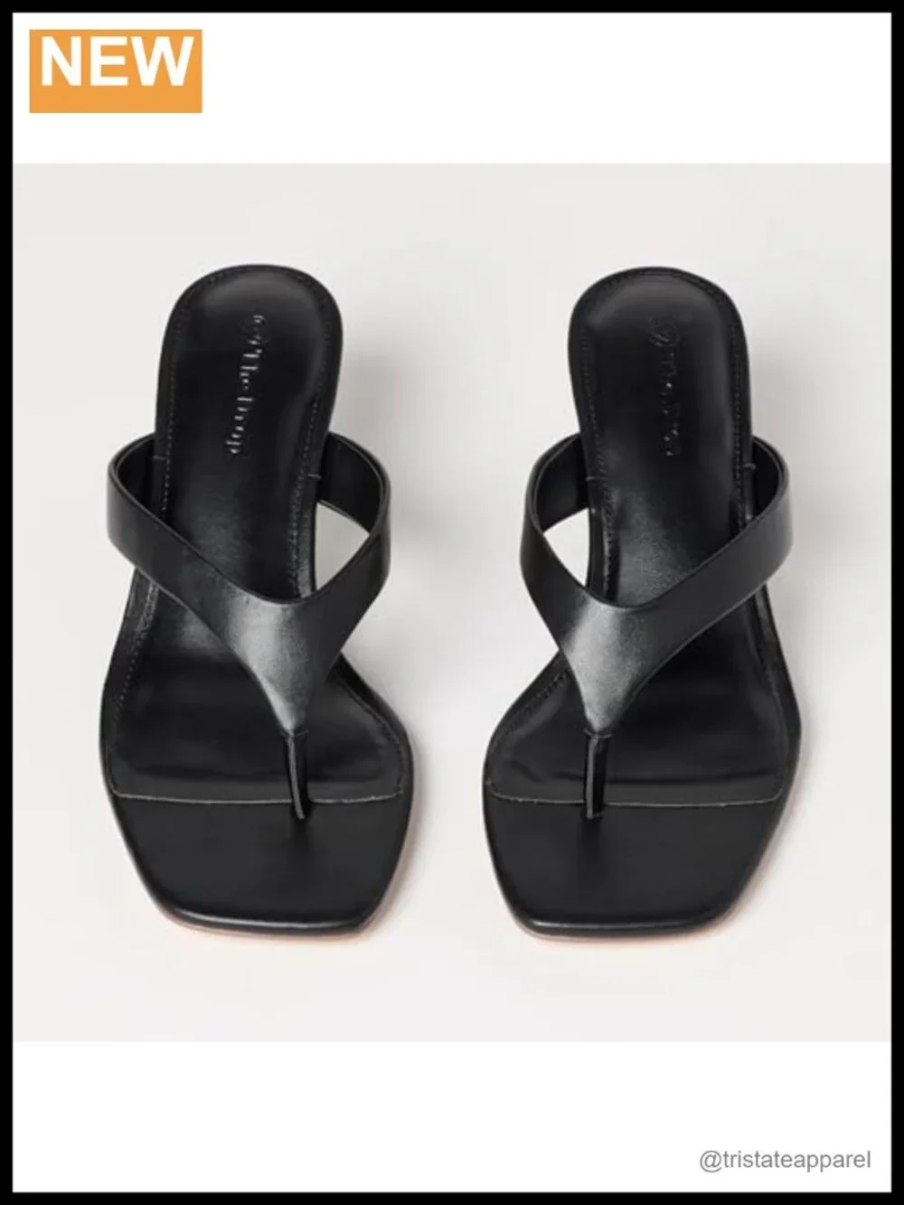 Dakota Thong Sculpted Heel Sandal PU Slingback Casual Mule